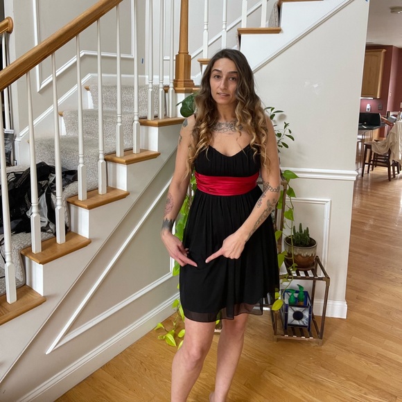 Trixxi Clothing Company Little Black Dress with Red Cache and Bow. - Picture 7 of 9